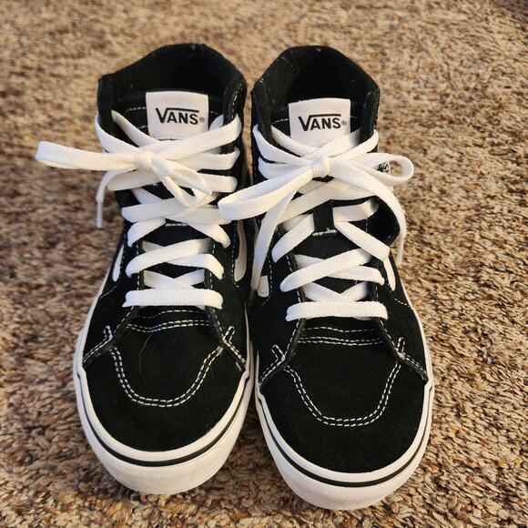 Vans SK8-Hi Black White Classic High Top Sneakers Youth 3 / Women's 4.5 - Picture 1 of 8